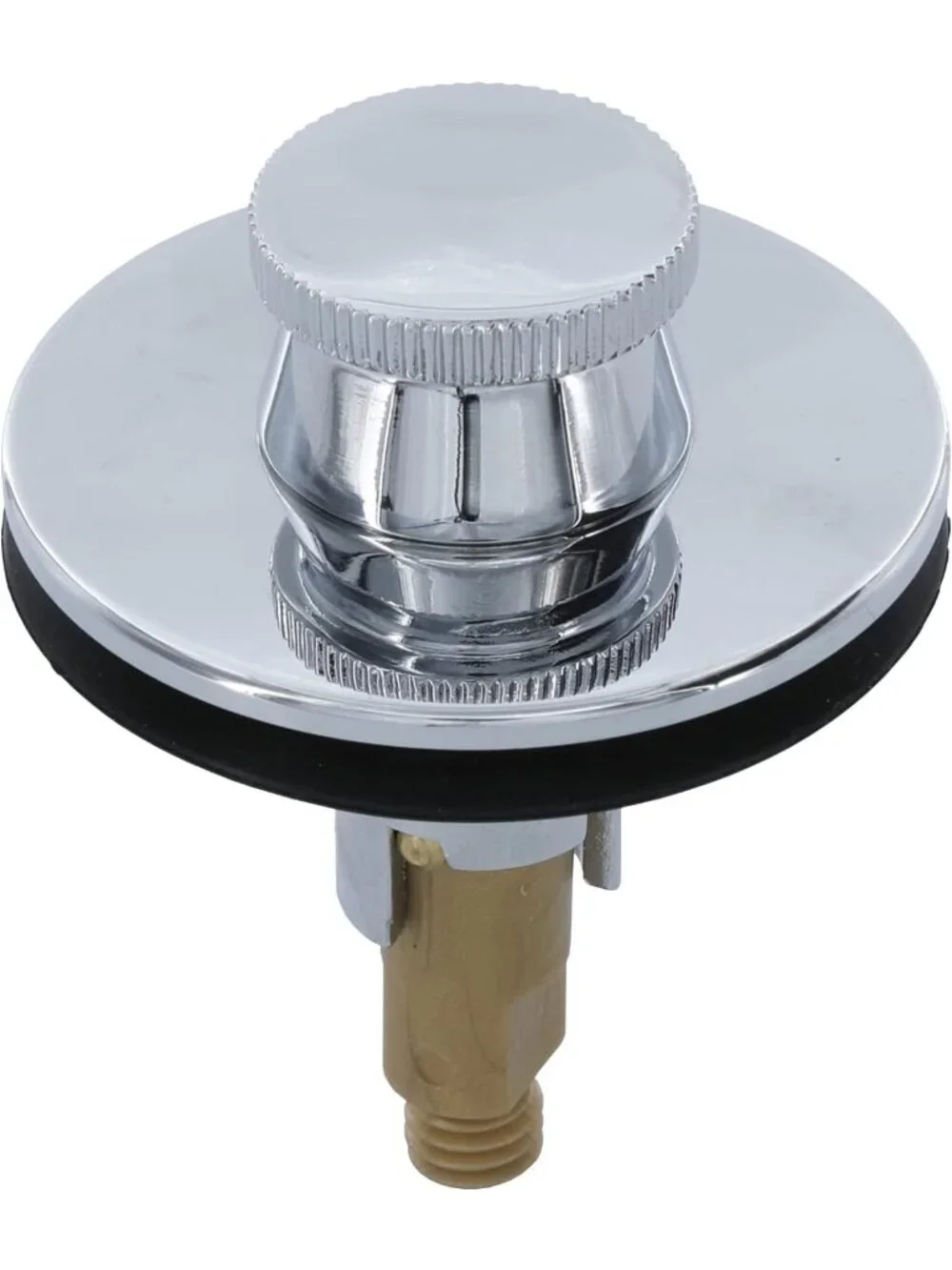 Chrome Lift & Turn Bathtub Drain Stopper - Easy Install, Durable & Stylish
